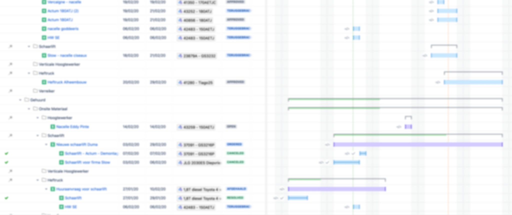 Atlassian structure.gantt app