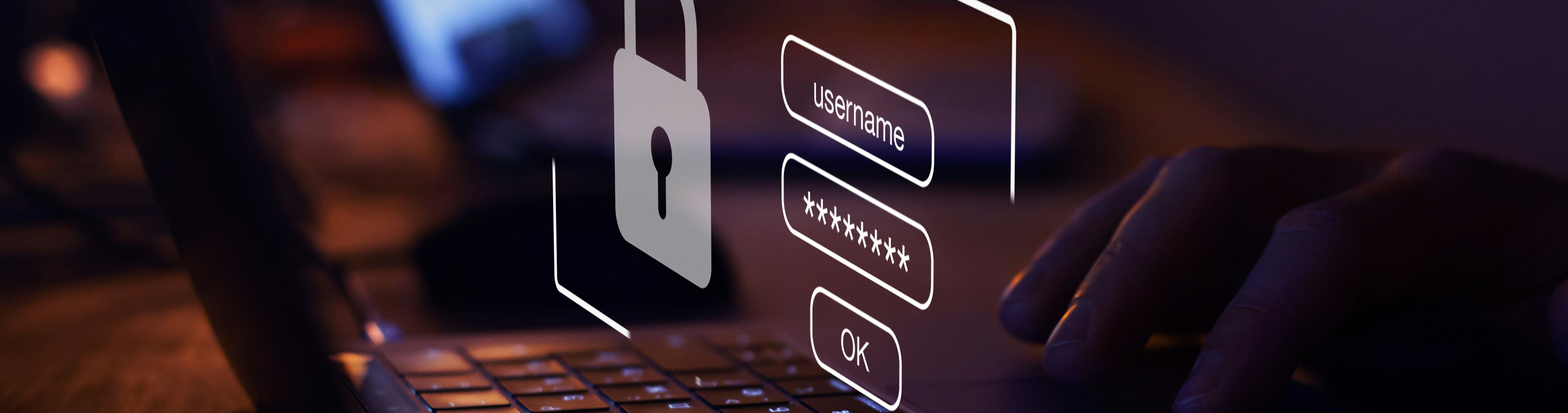 a password on a computer screen