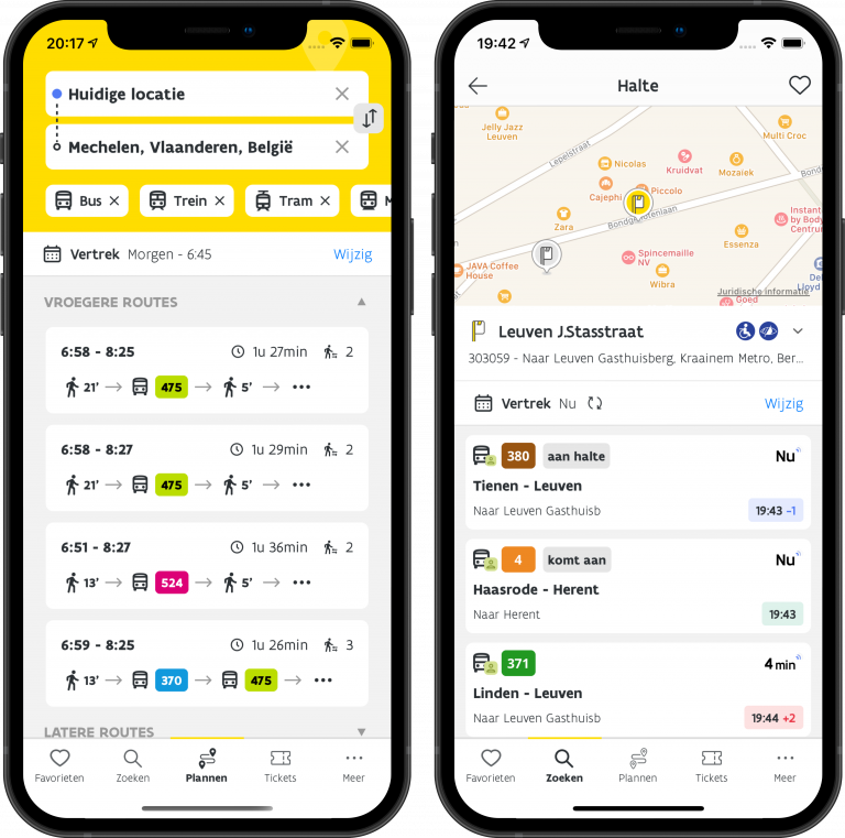 mobiele app de lijn