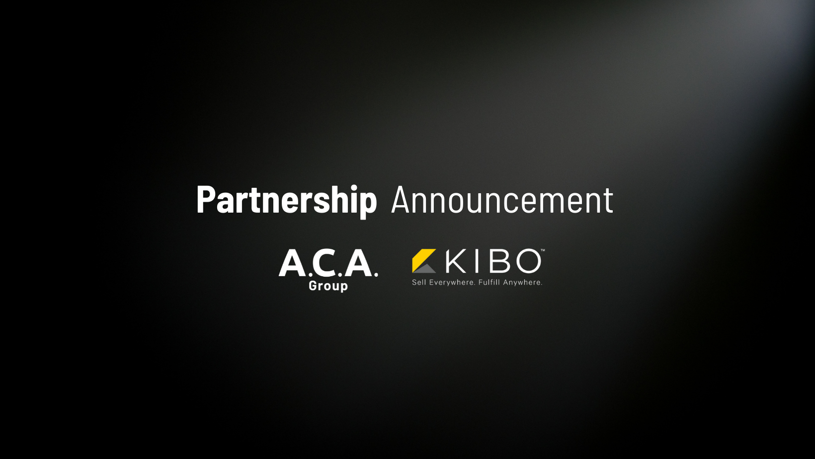 Parntership announcement Kibo and ACA Group