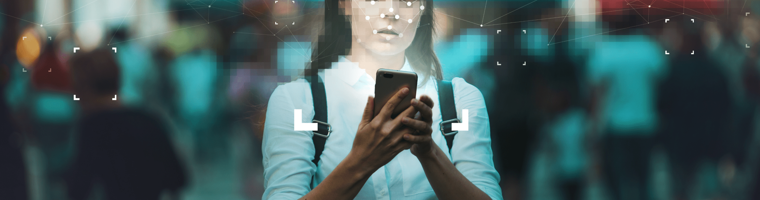 How to use machine learning applications without having to worry about privacy blog post hero image, woman with blurred face holding phone