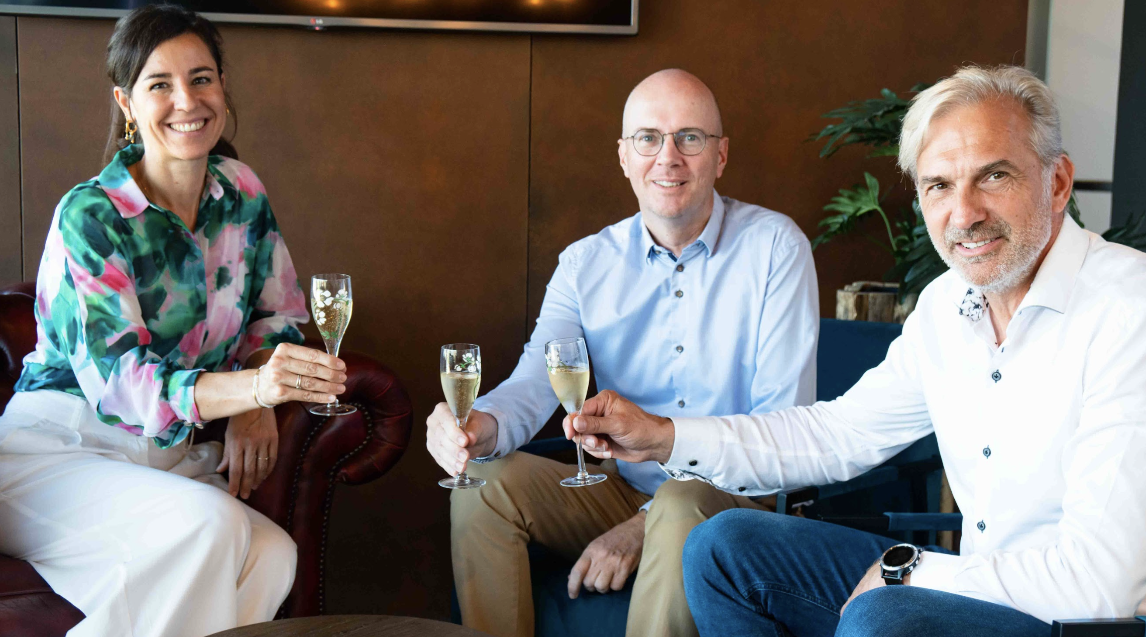 Dewi Van De Vyver (Flow Pilots), Nico Cras (Cipal Schaubroeck) en Ronny Ruyters (ACA Group)