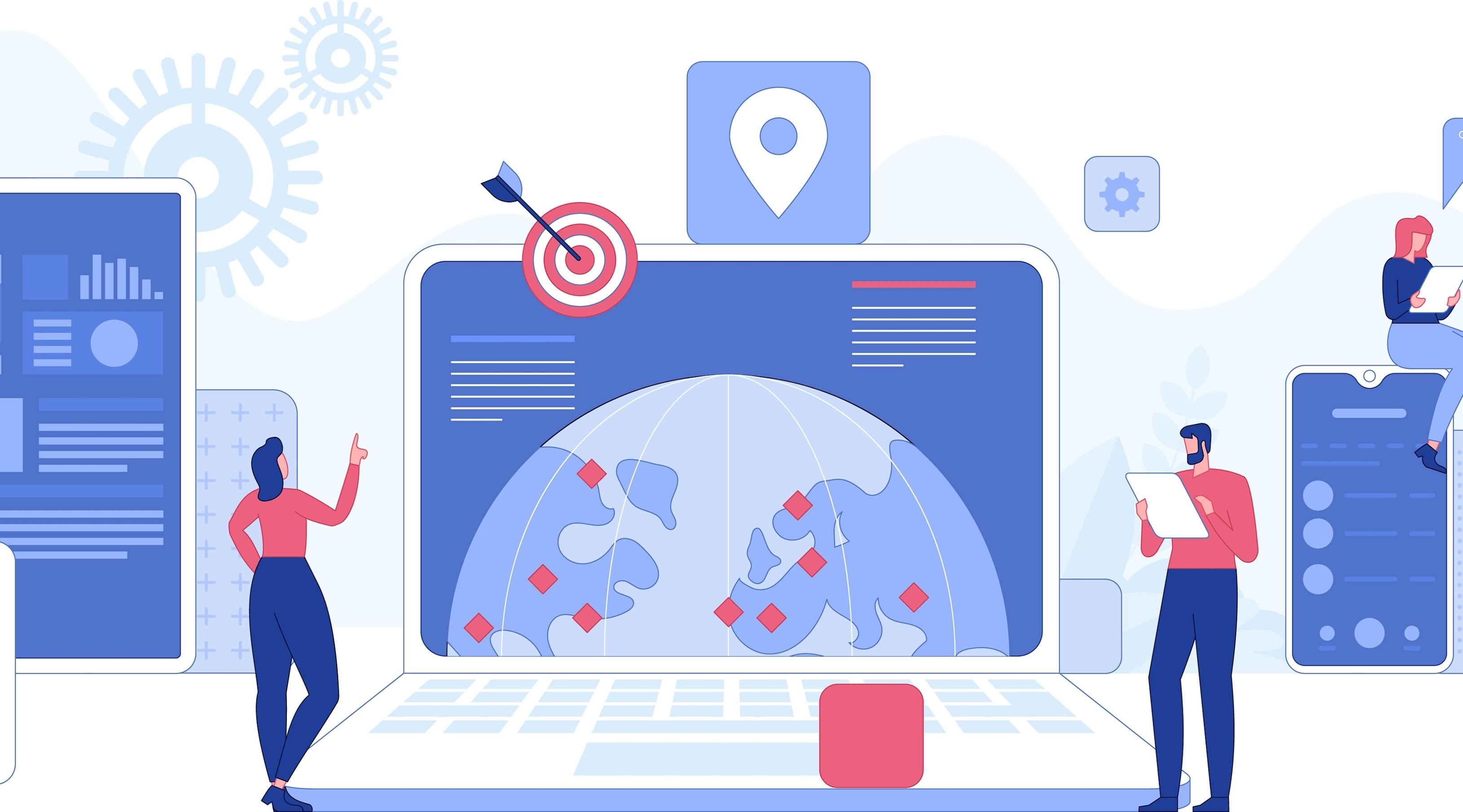 people working digitally together