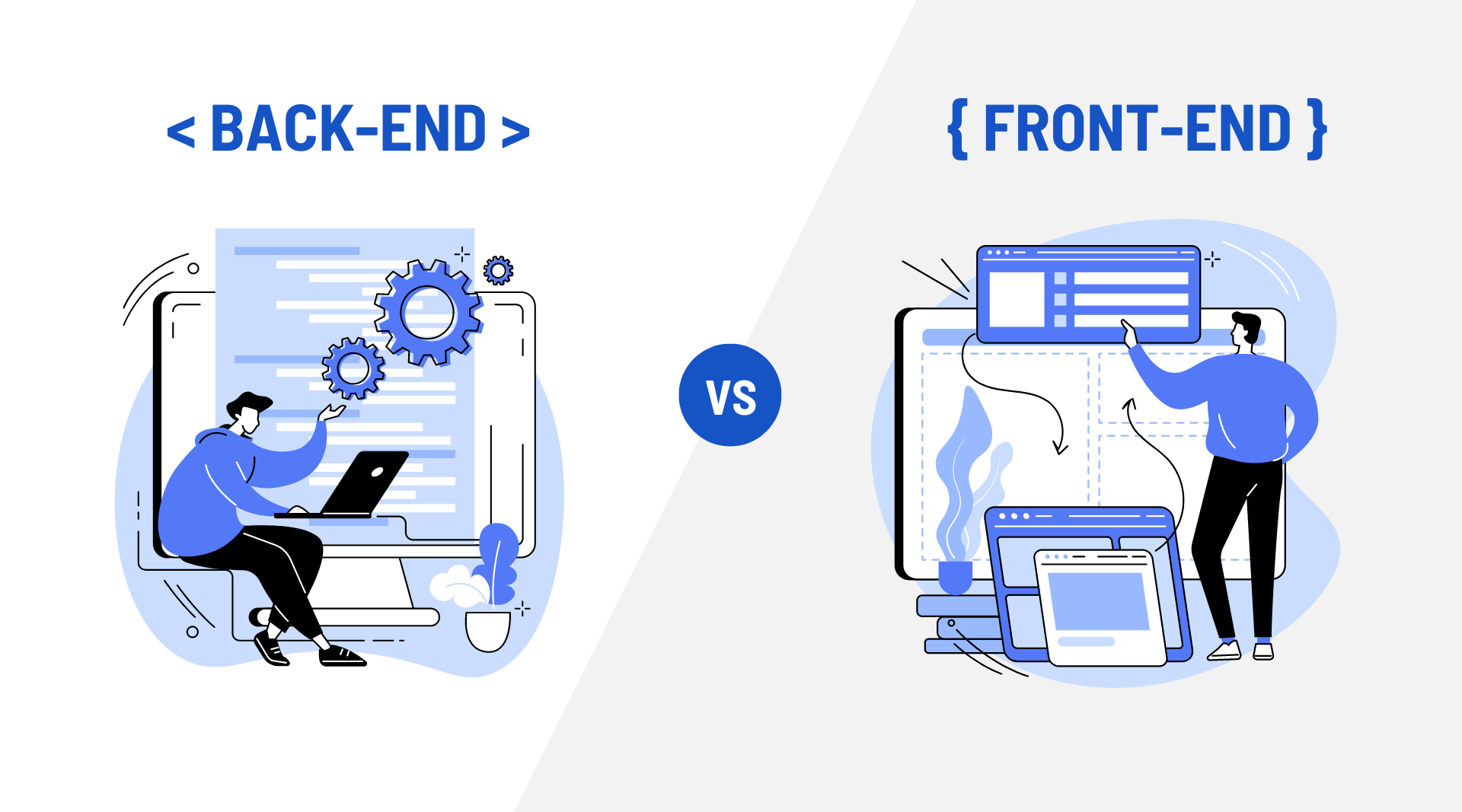 back-end vs front-end frameworks