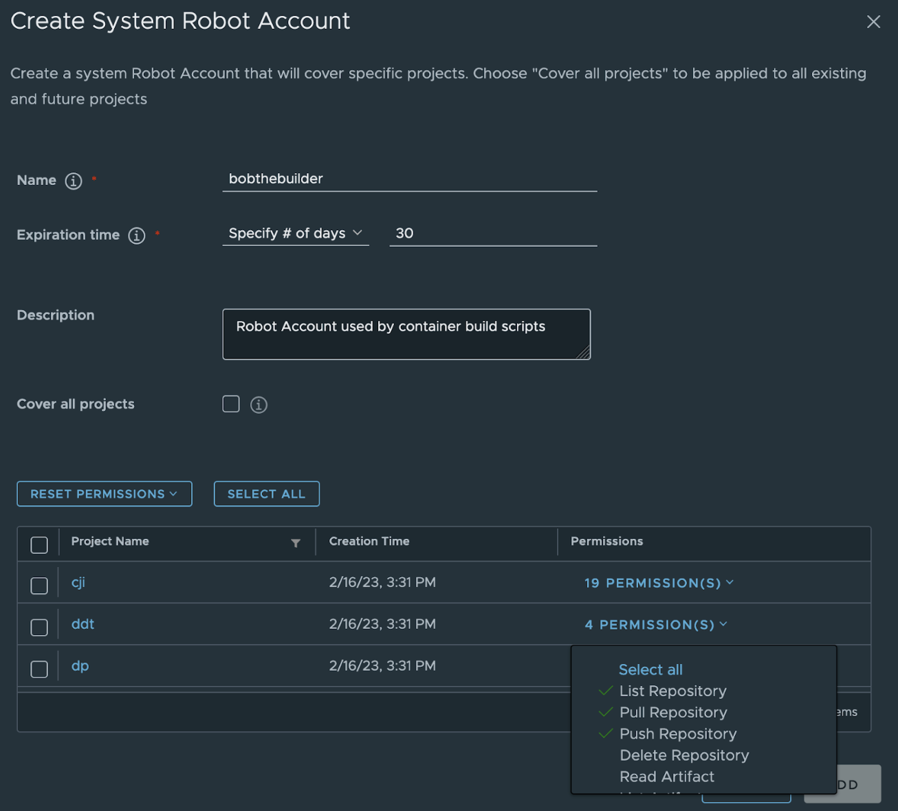 Image creating system robot account