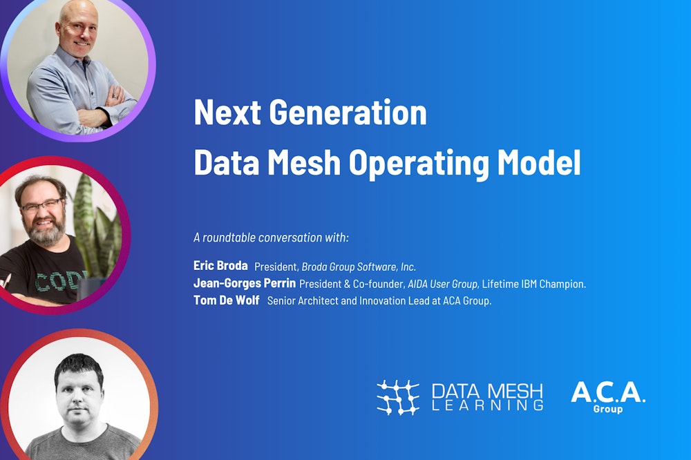 Tom De Wolf joins expert panel on Data Mesh Operating Models