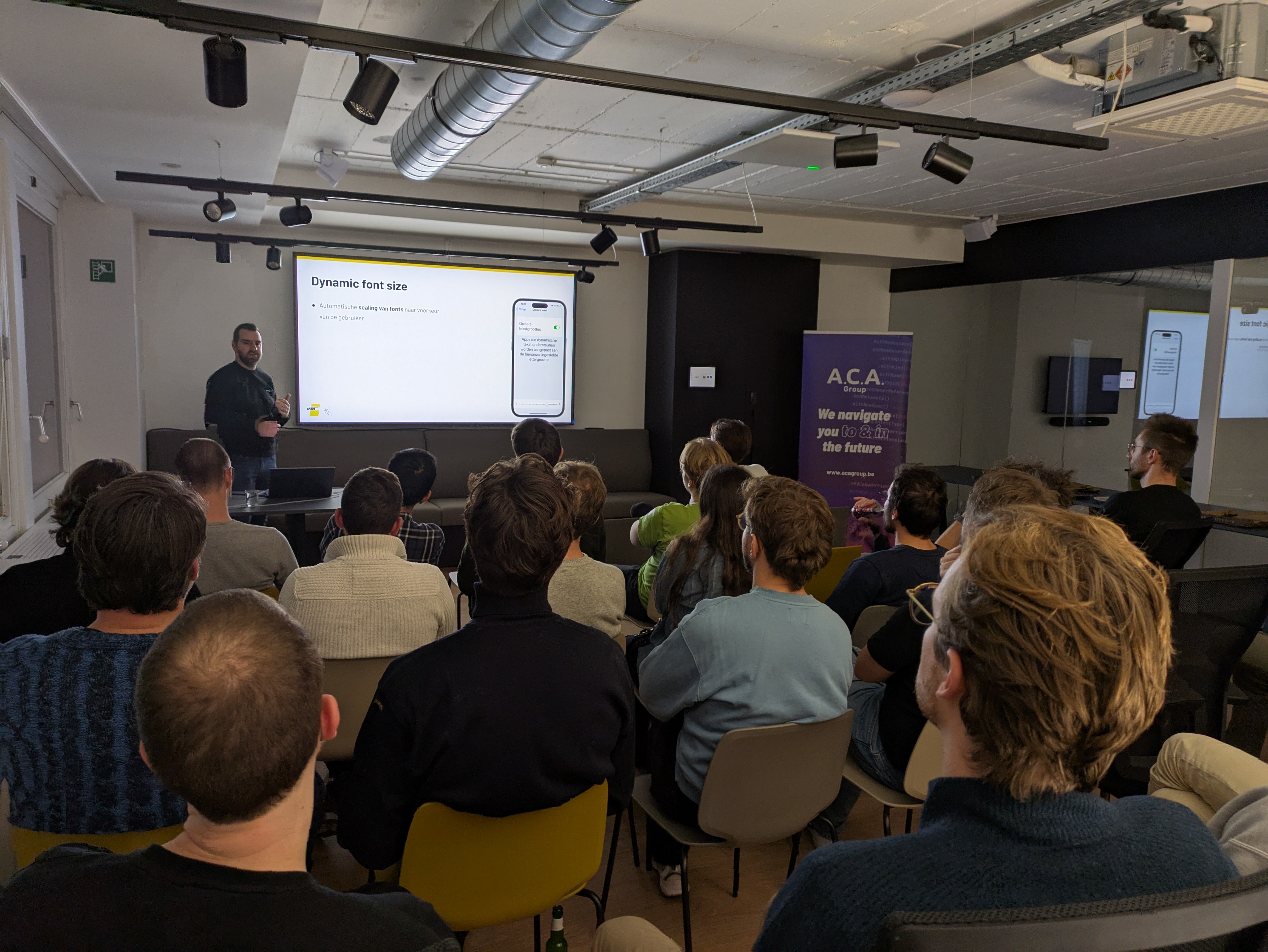 Joren Vos and his talk about accessibility in react native apps