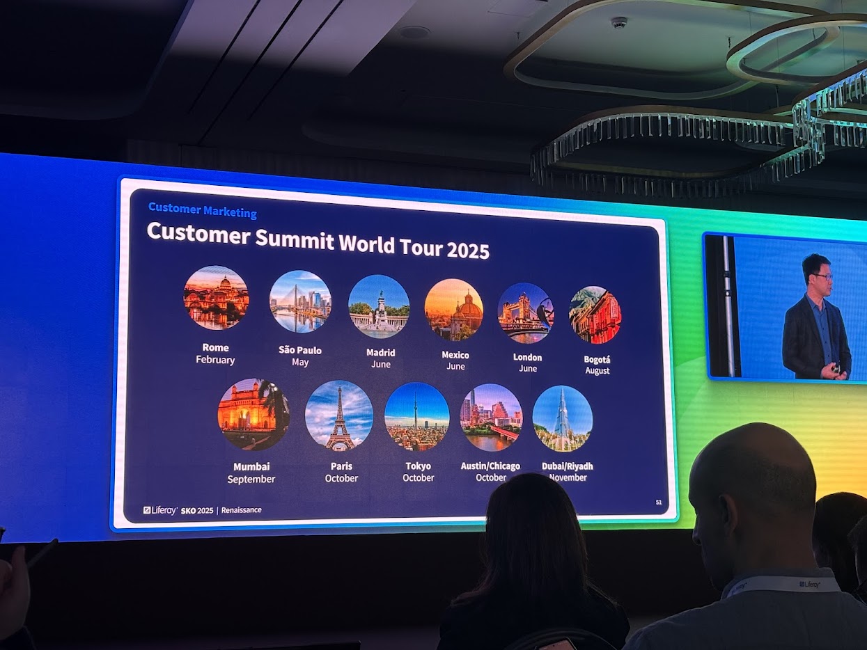 Customer summit world tour 2025 overview