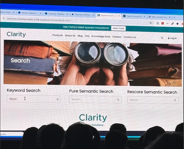 slide about intelligent search at liferay sko 2025