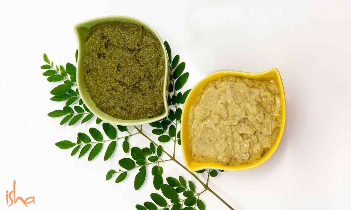 Butter Fruit and Drumstick Leaf Chutney Recipe