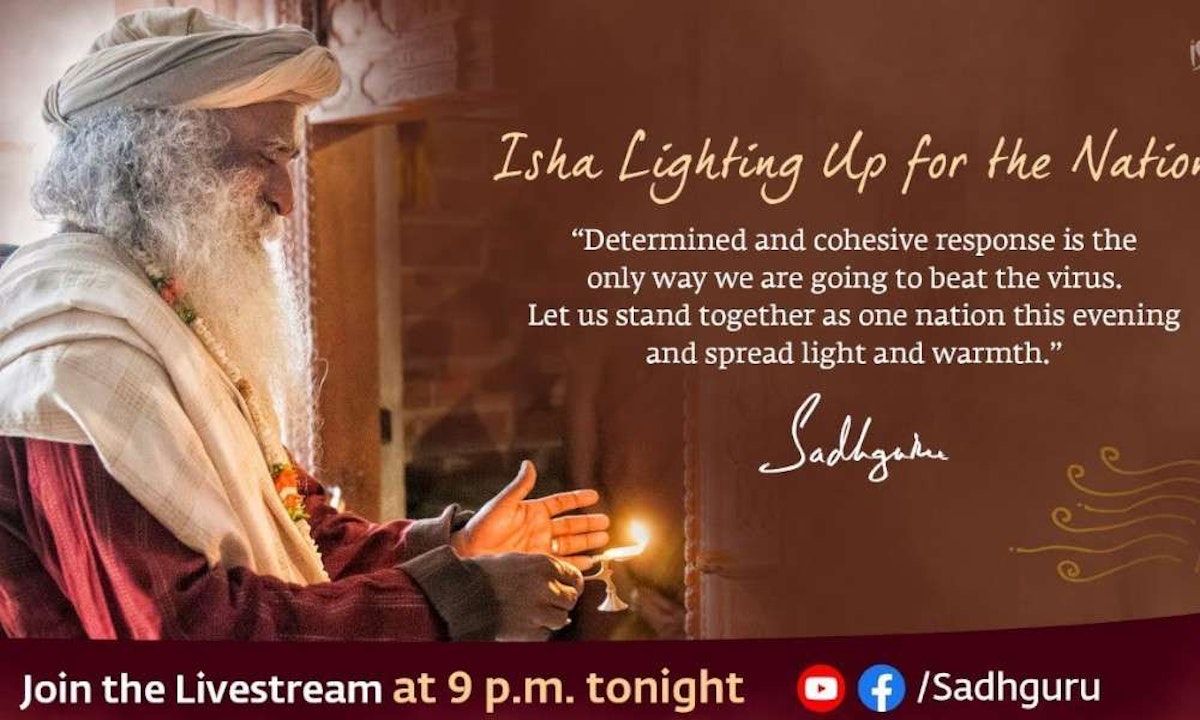 Lighting Lamp 9pm9min With Sadhguru in Challenging Times 05 Apr