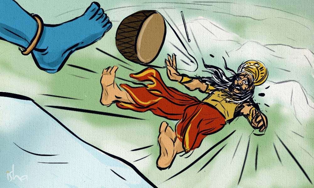 When Shiva Kicked Ravana Off Kailash When Shiva Kicked Ravana Off Kailash