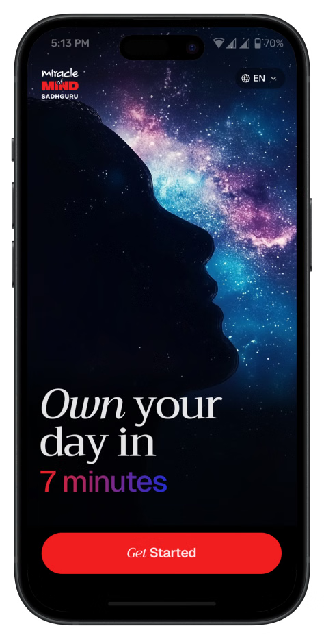 Miracle of Mind app on iPhone