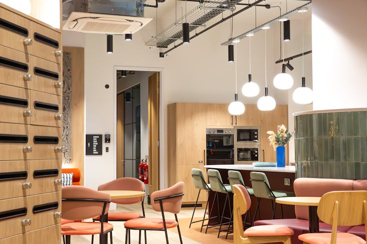 Runway East Birmingham breakout space + kitchen