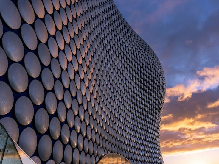Birmingham's Bull Ring, a three minute walk from Runway East Birmingham offices.