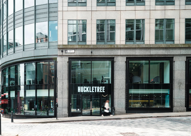 An image of the outside of Huckletree Liverpool St building from the street.