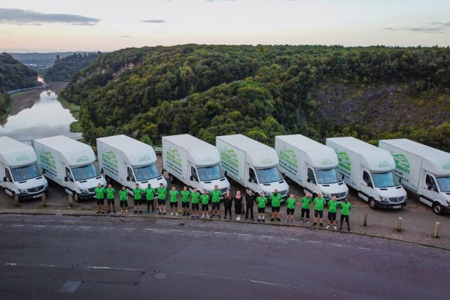 Bristol Van Removals Vans and Workers