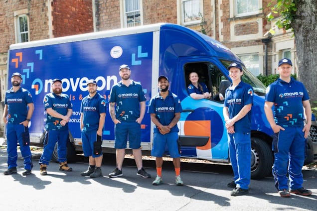 Move On Removals and Storage Van and Workers