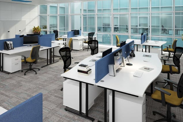 Office Furniture 2 Go Desks, Chair, and Drawers
