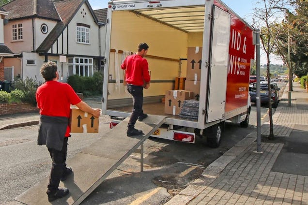 Bond & Lewis Workers Loading a Van