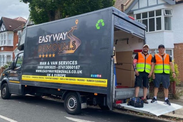 Easy Way Removals Van and Workers