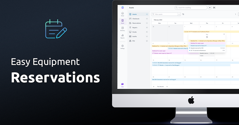Easy Equipment Reservations