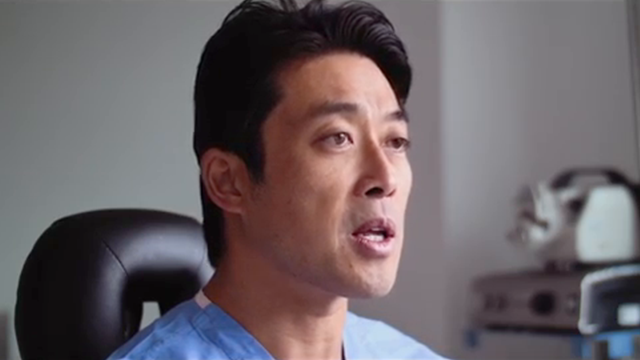 a still from a video of Dr. Ching's speaking about weight loss surgery