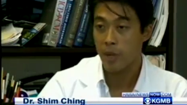 image of Dr. Ching talking about CoolSculpting
