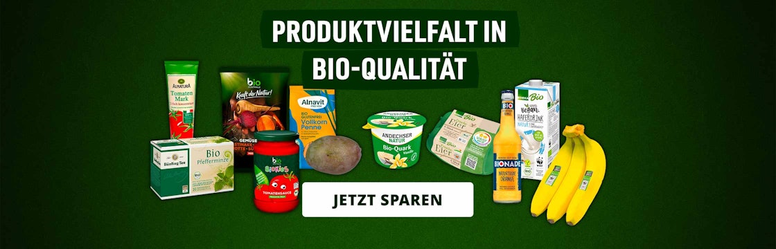 Produktvielfalt in Bio-Qualität