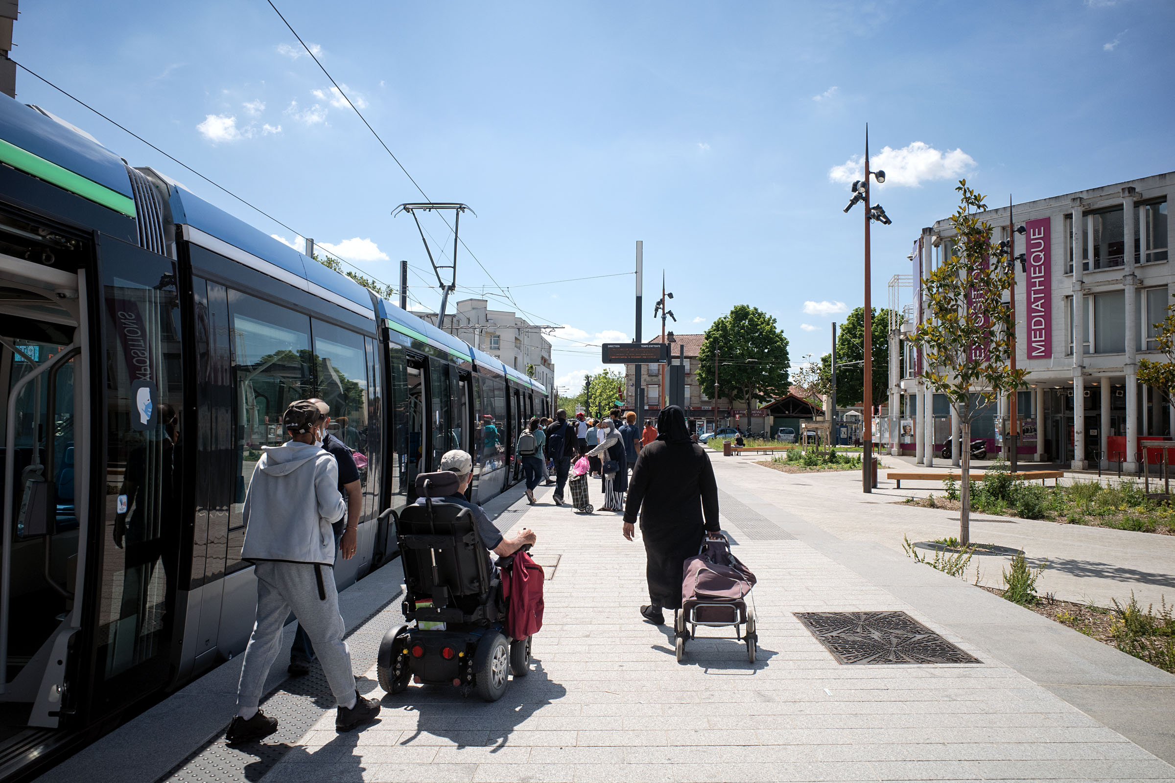 a tram stop