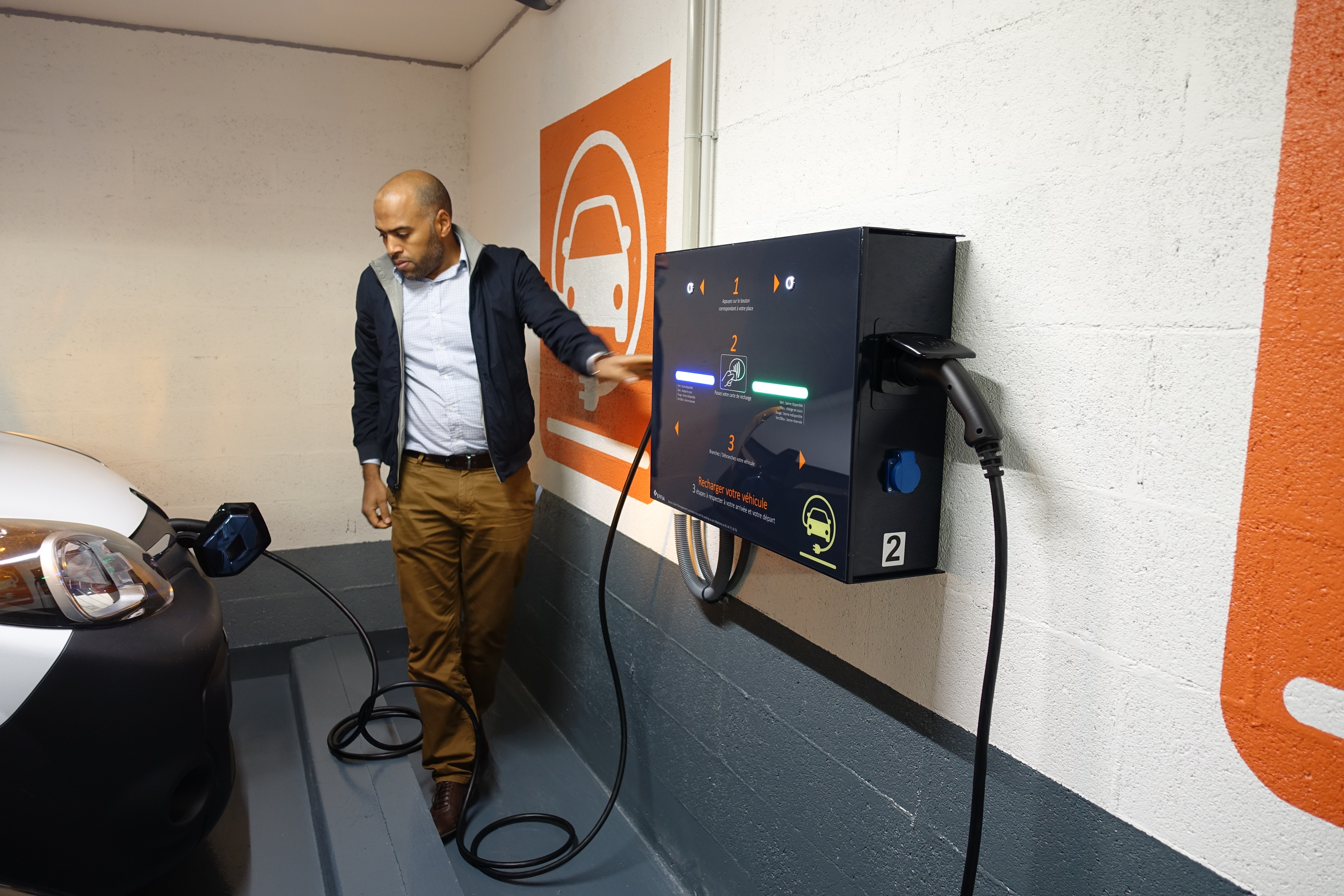 charging points installed in parking