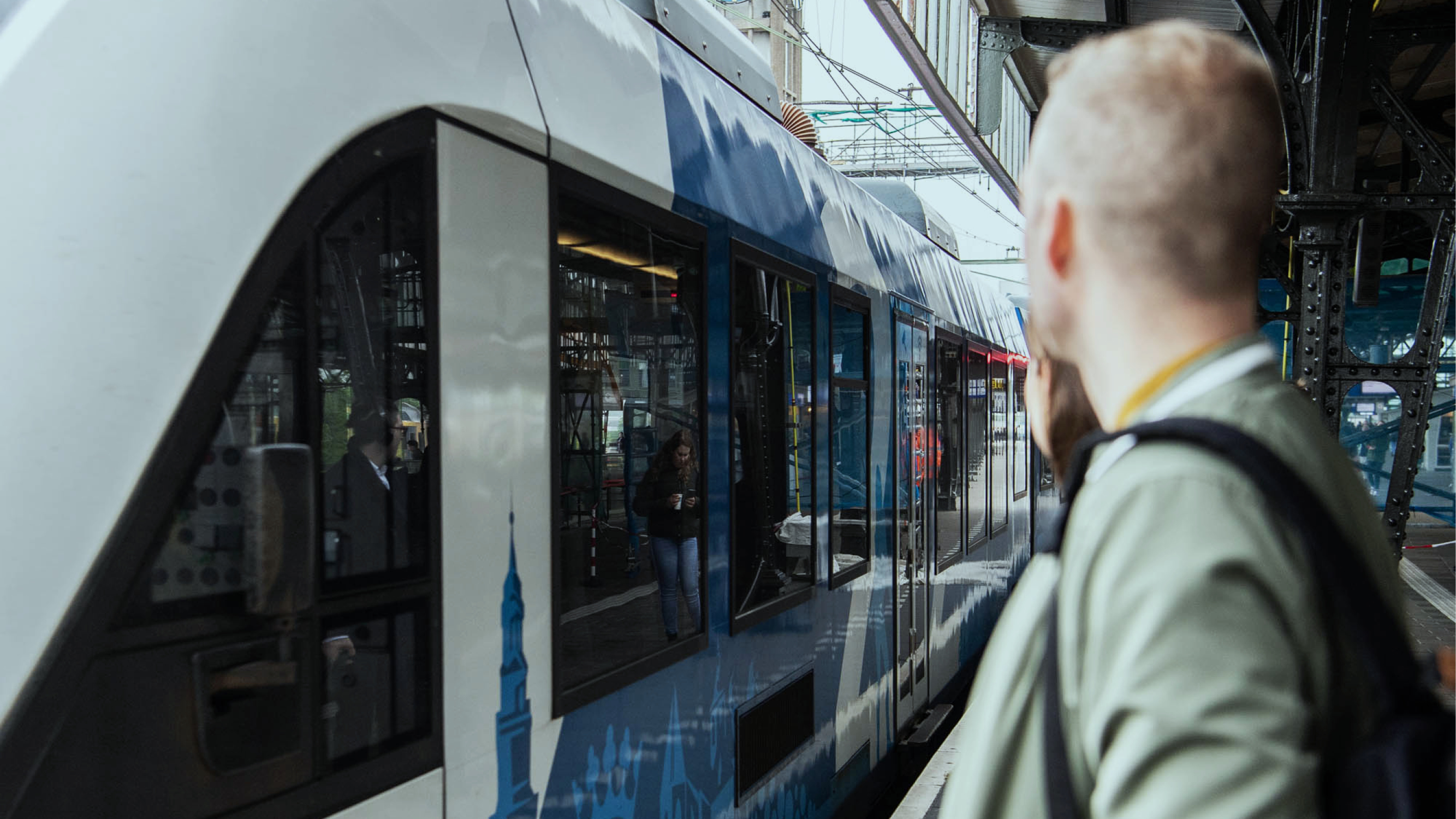 un arrêt de train