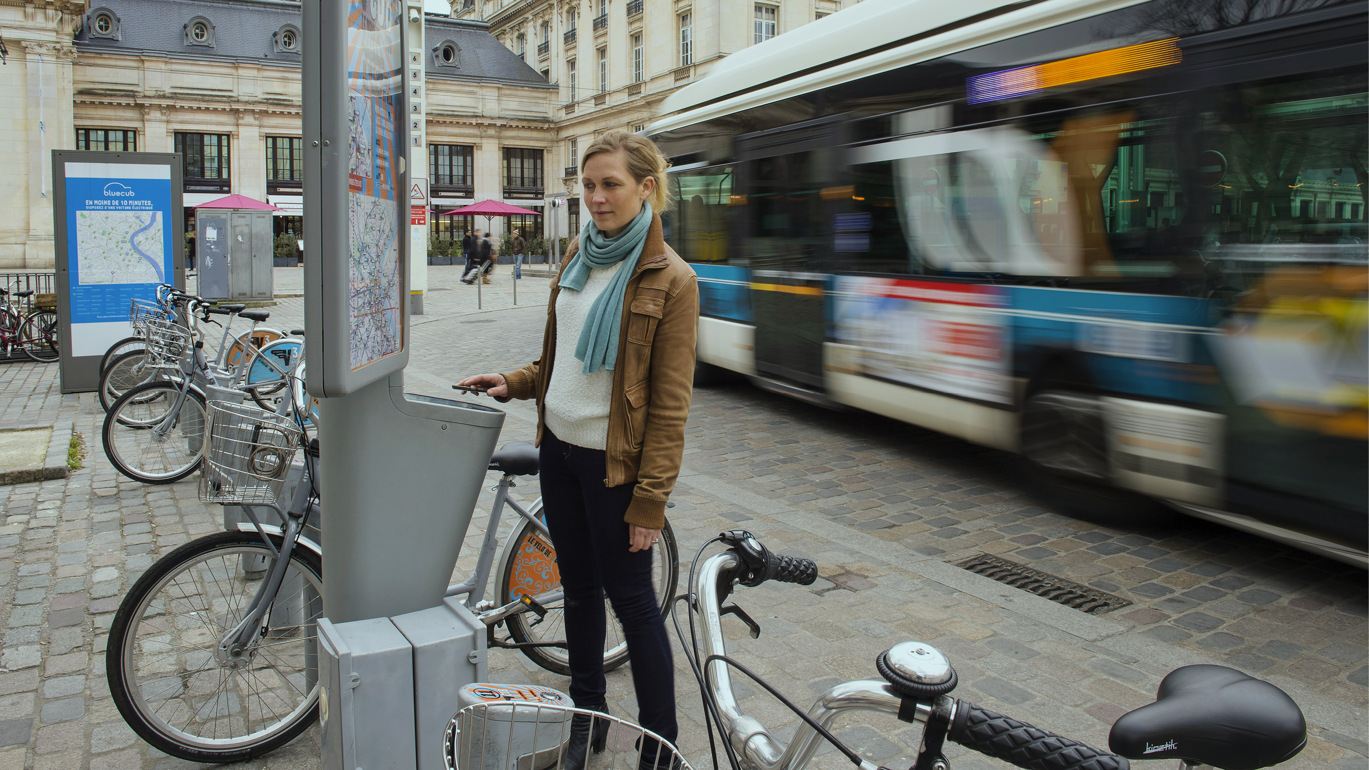 les stations de vélo de Keolis