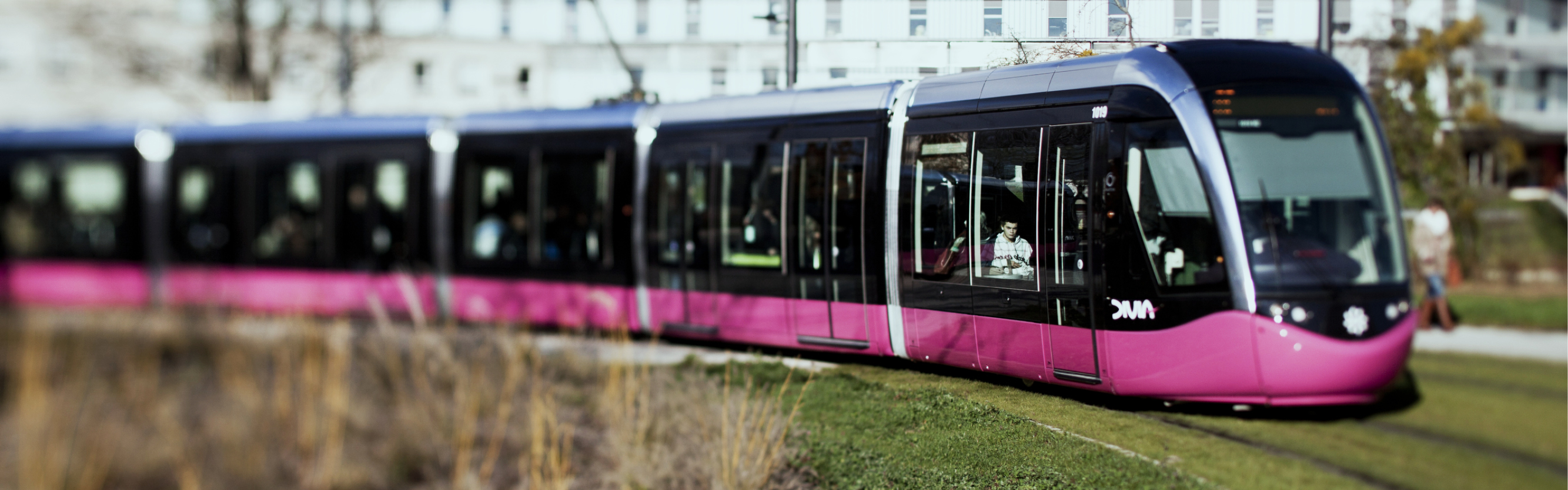 La ligne de bus dans le centre de Dijon