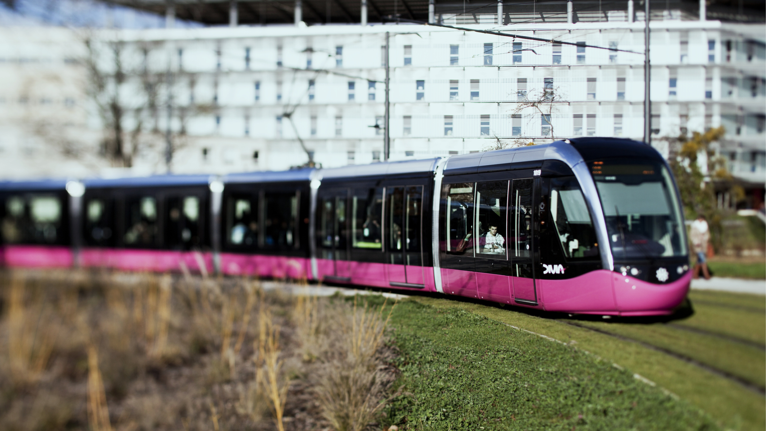 the tramway in Dijon