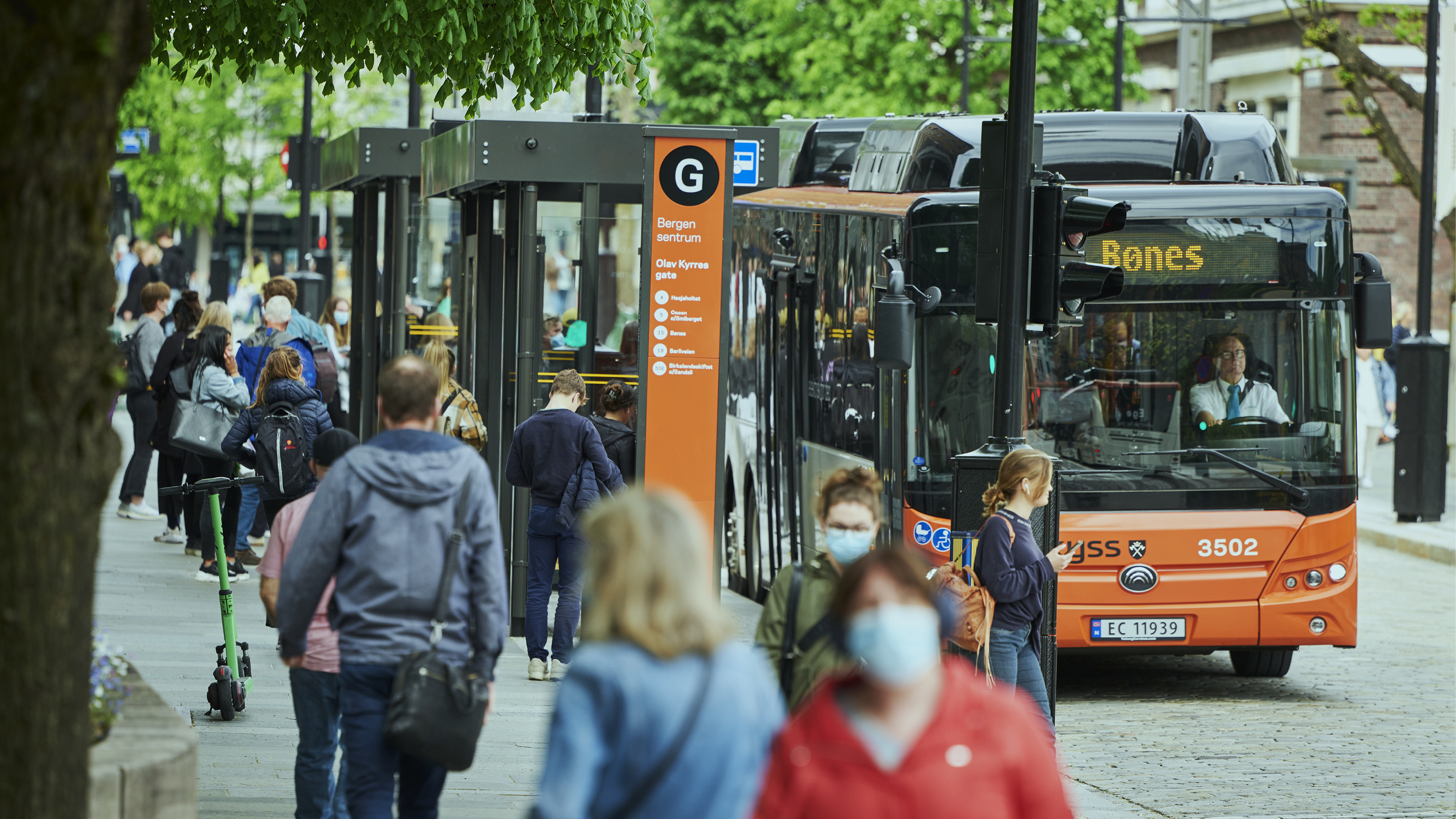 Bus station Sentrum in Bergen