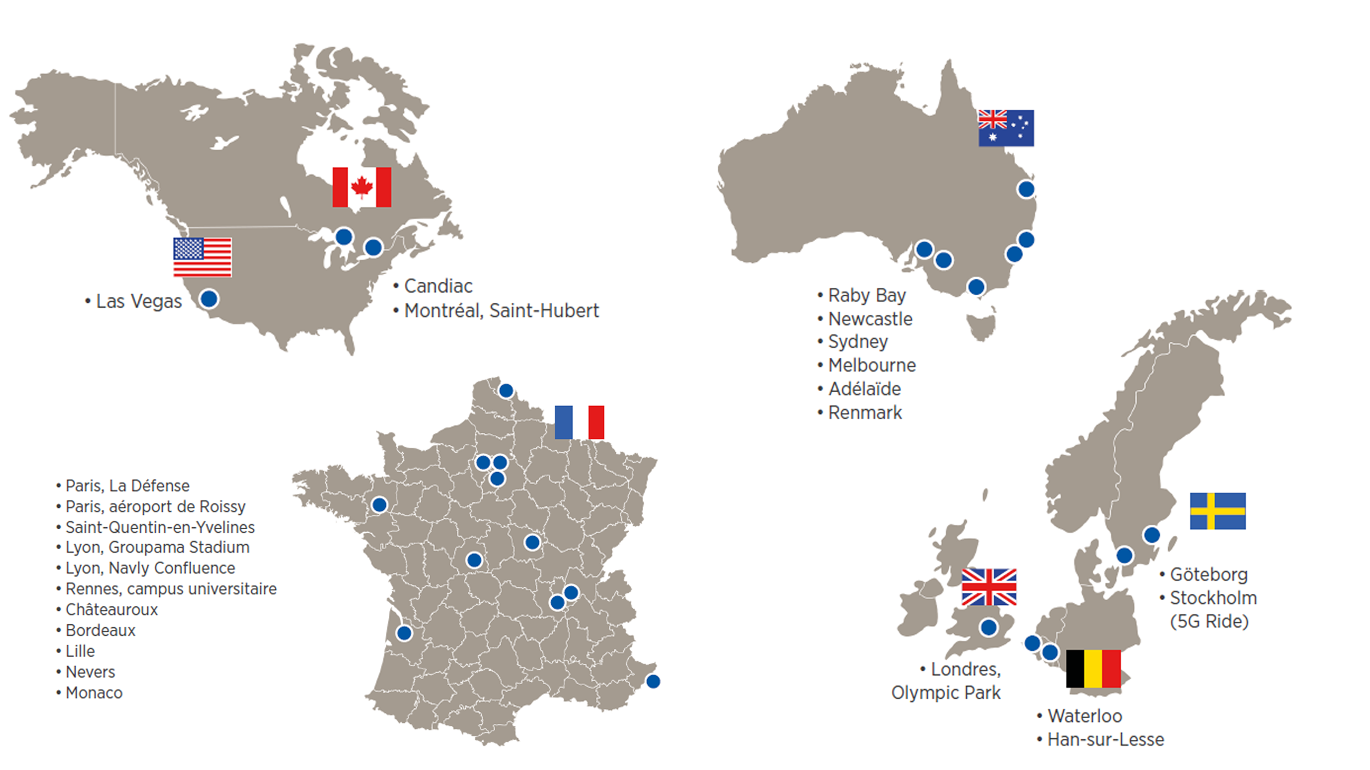 DES DÉPLOIEMENTS MONDIAUX DEPUIS 2016