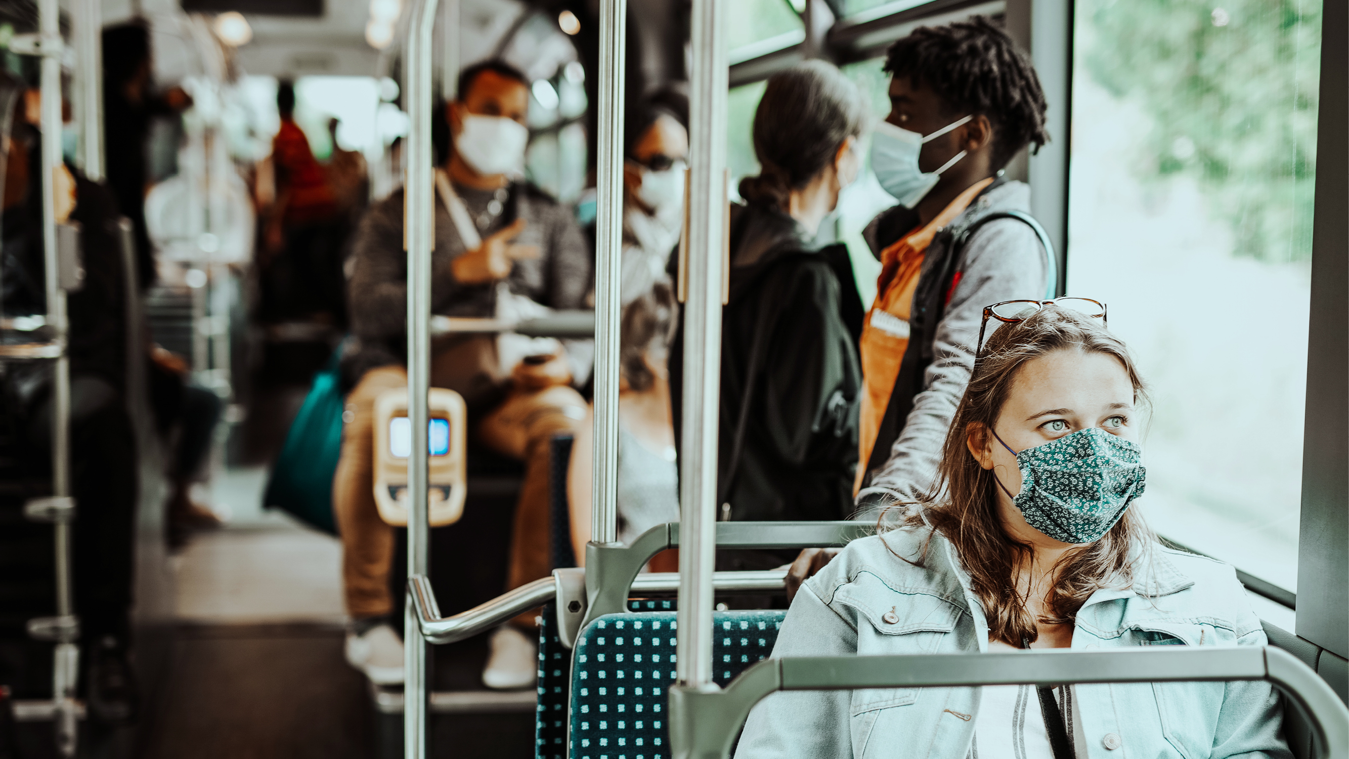 passengers on the tram