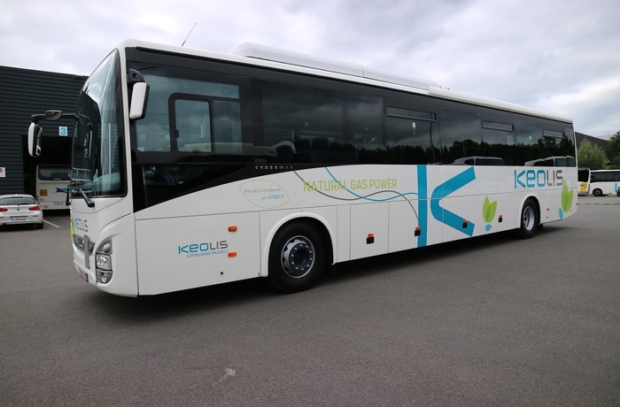 Photo d'un bus de keolis en belgique