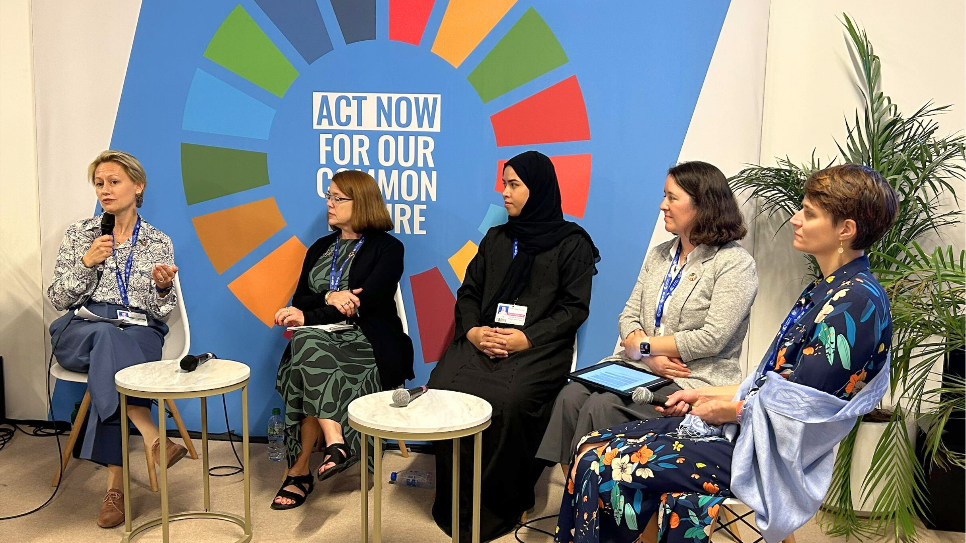 Photo des intervenants durant la COP28