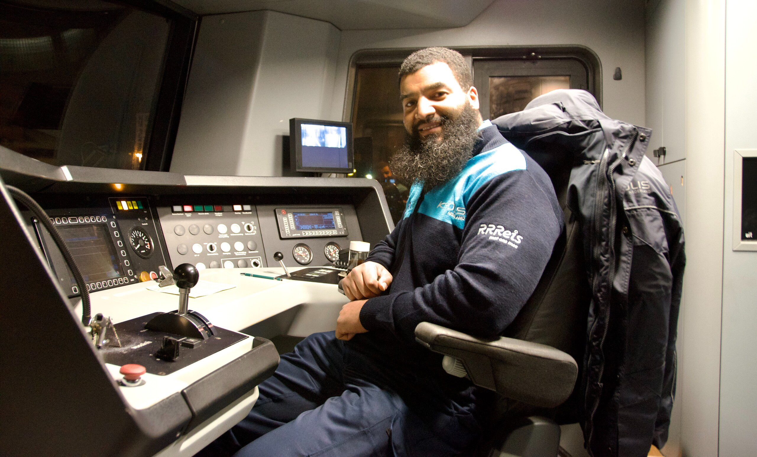 Photo d'un conducteur de train