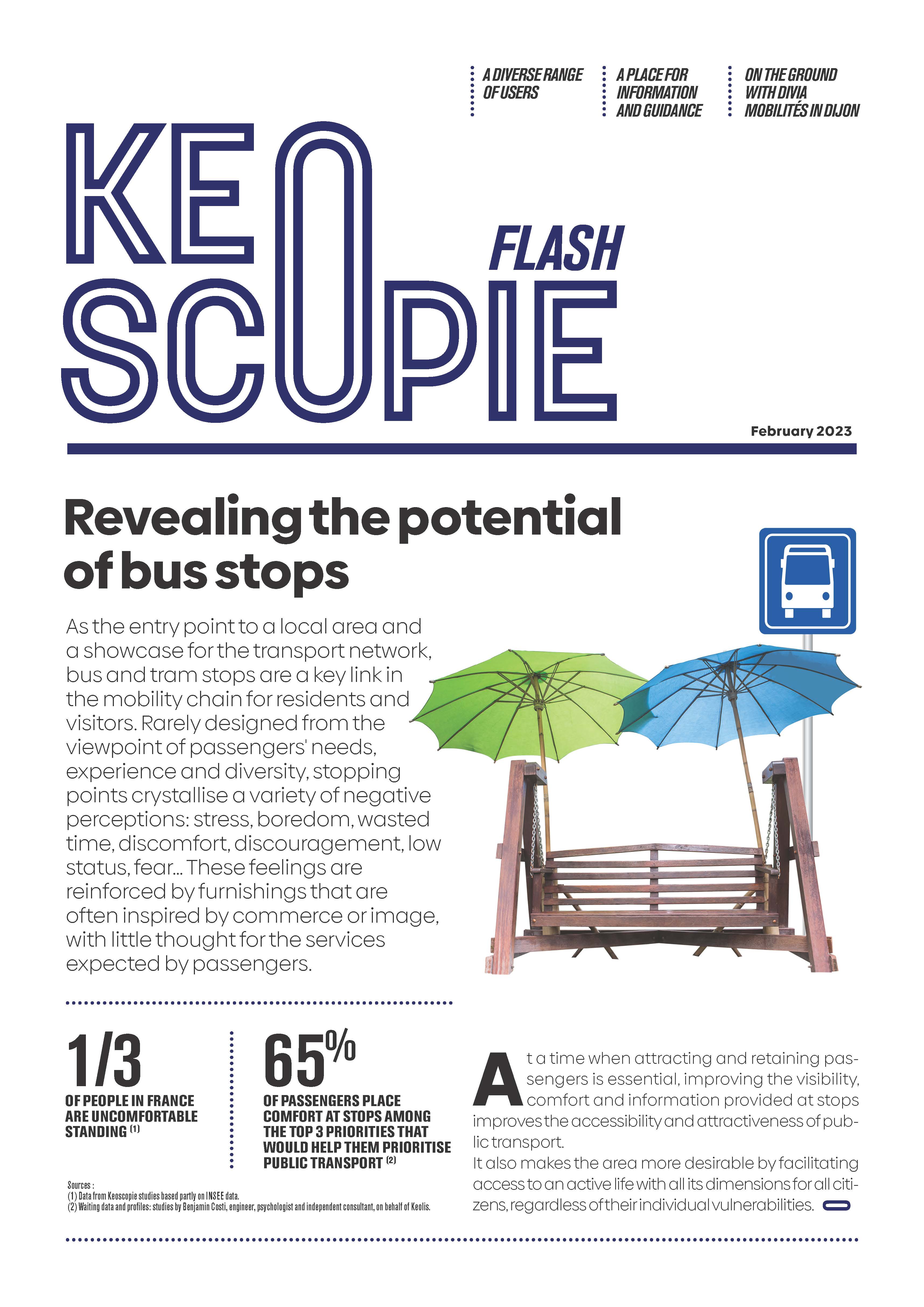 Cover of Keoscopie Flash n°3 : Revealing the potential of bus stops