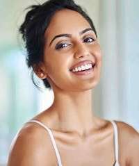 woman smiling