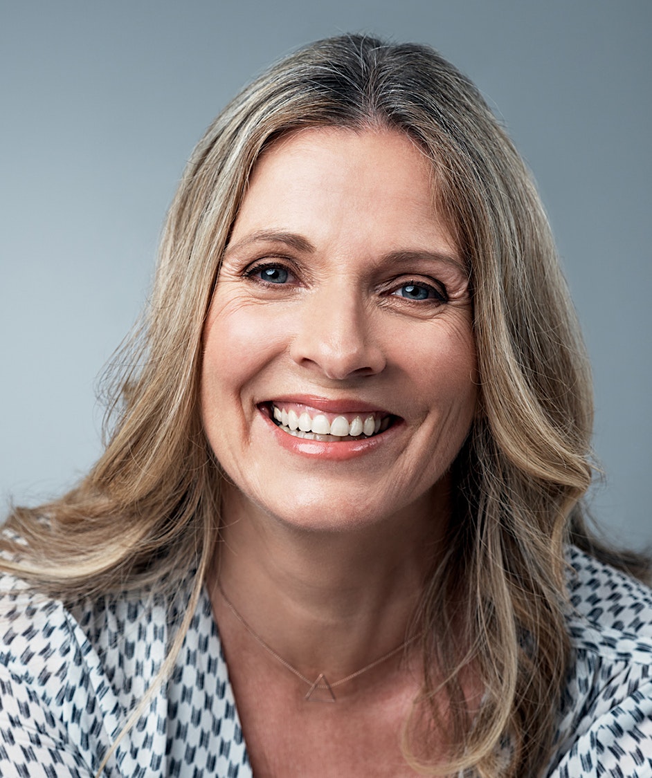 Beautiful middle aged woman smiling