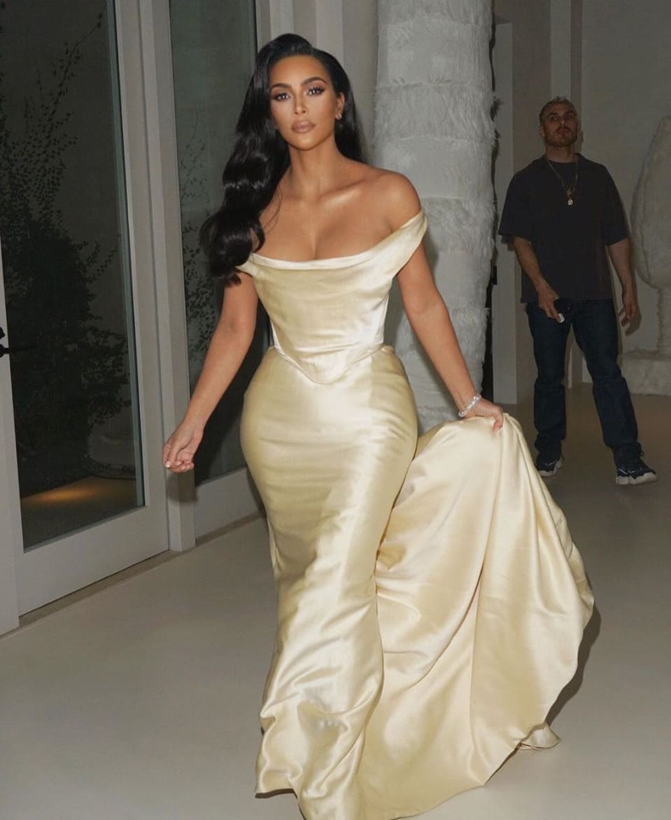 Kim kardashian vestido de sales noiva