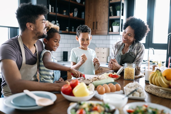 family-cooking-together