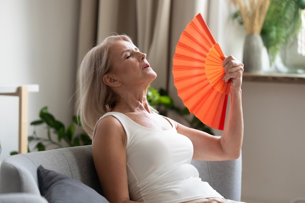 woman-fanning-herself
