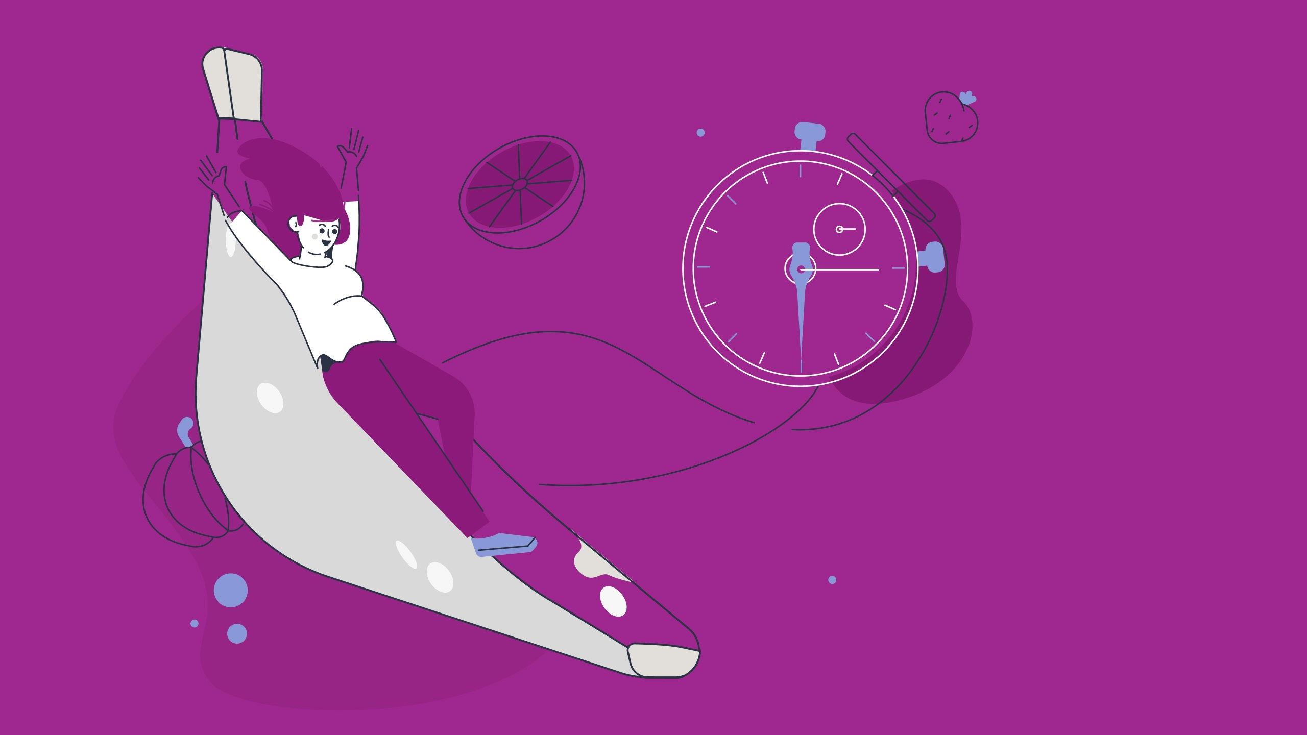 illustrated-woman-on-banana