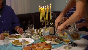 table-with-food-on-hanukkah