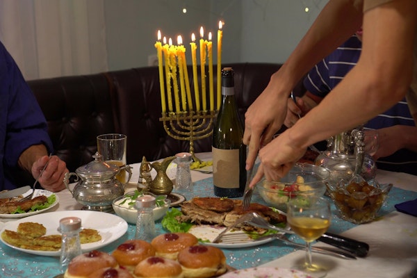 table-with-food-on-hanukkah